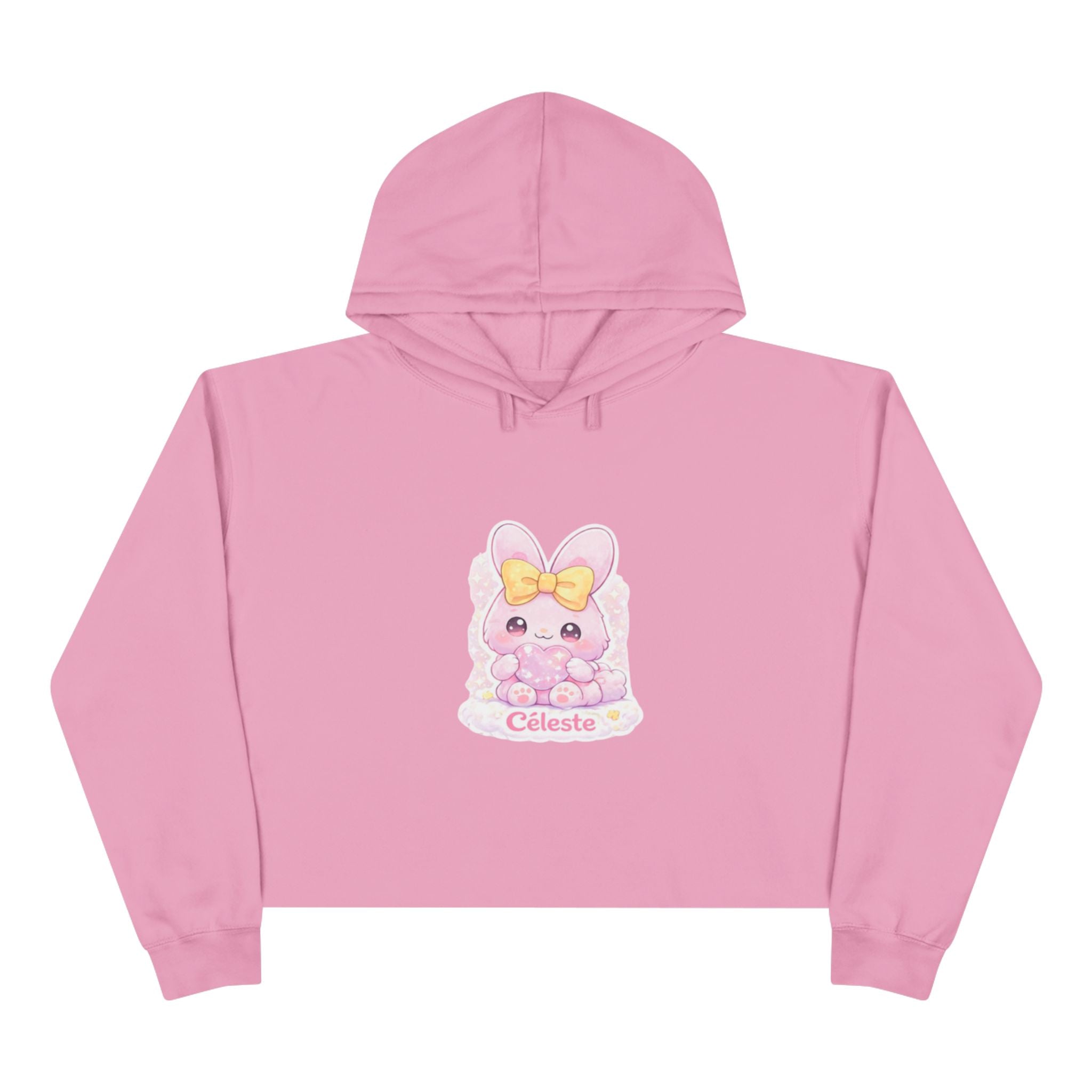 Céleste™ Bunny Crop Hoodie | Plush & Paws Character Hoodie
