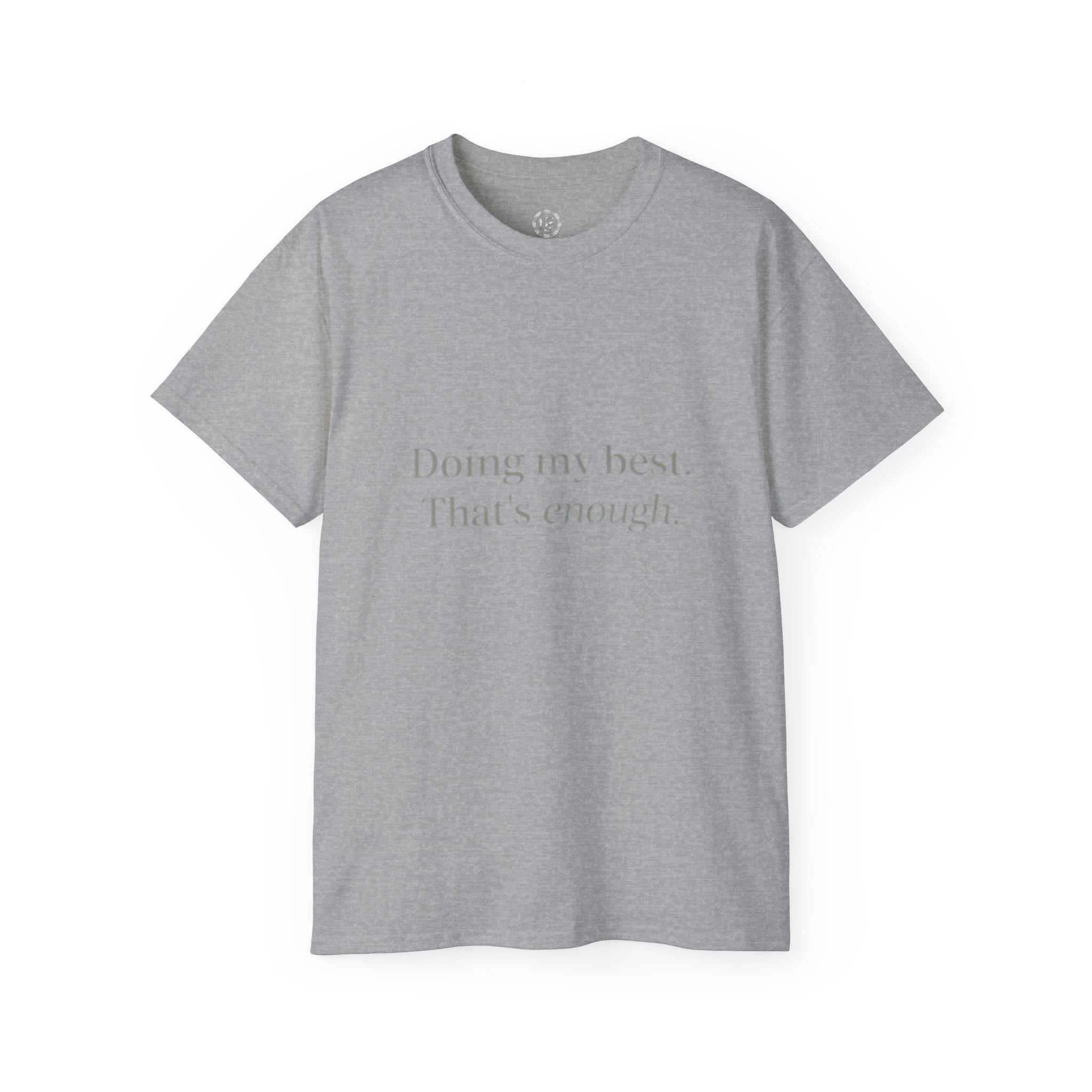 URBANFORM Doing My Best, That's Enough Spine Tee — Womens Graphic T‑Shirt