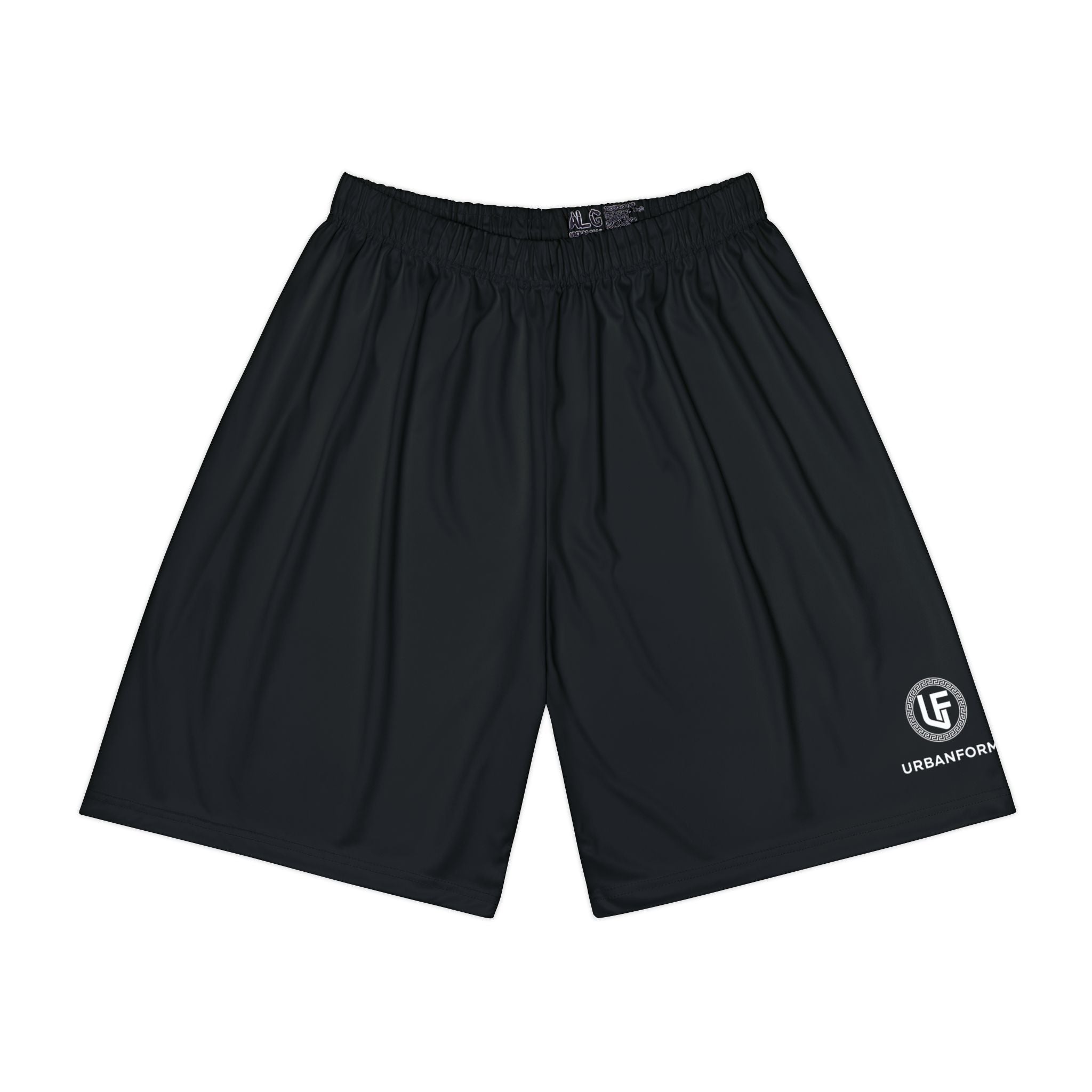URBANFORM Men's Athletic Shorts | Black Sports Shorts