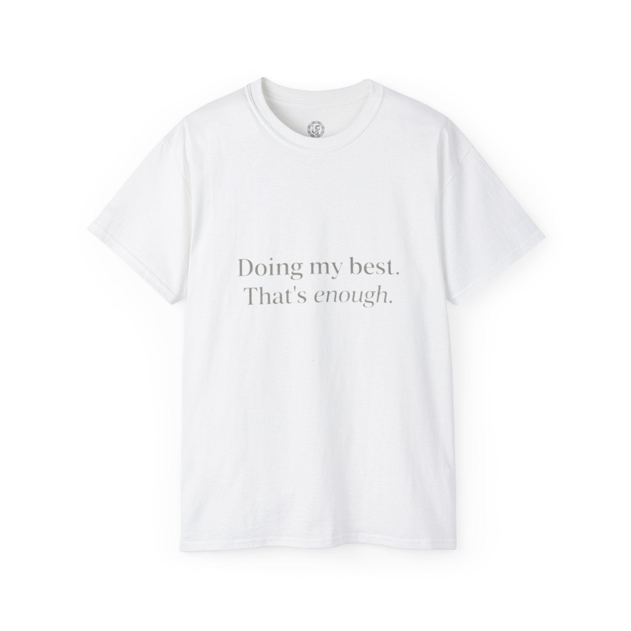 URBANFORM Doing My Best, That's Enough Spine Tee — Womens Graphic T‑Shirt
