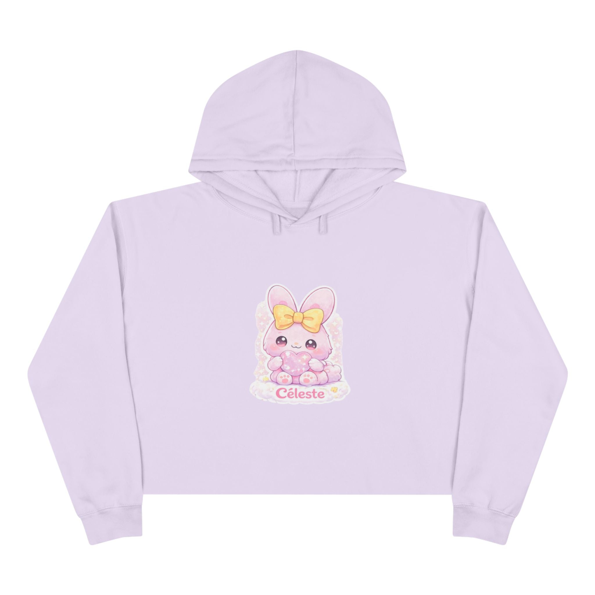 Céleste™ Bunny Crop Hoodie | Plush & Paws Character Hoodie