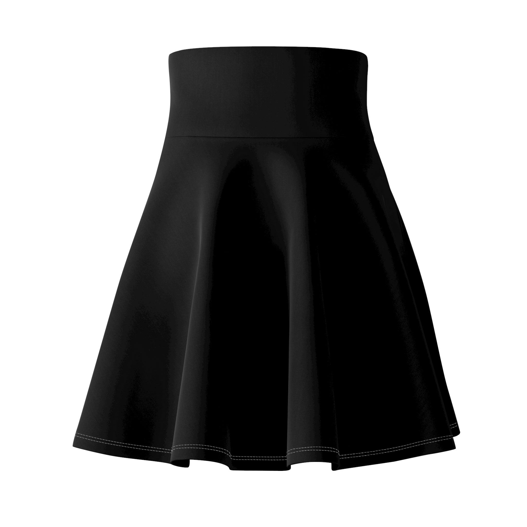 URBANFORM Black High-Waist Skater Skirt | Flared A-Line Women's Mini