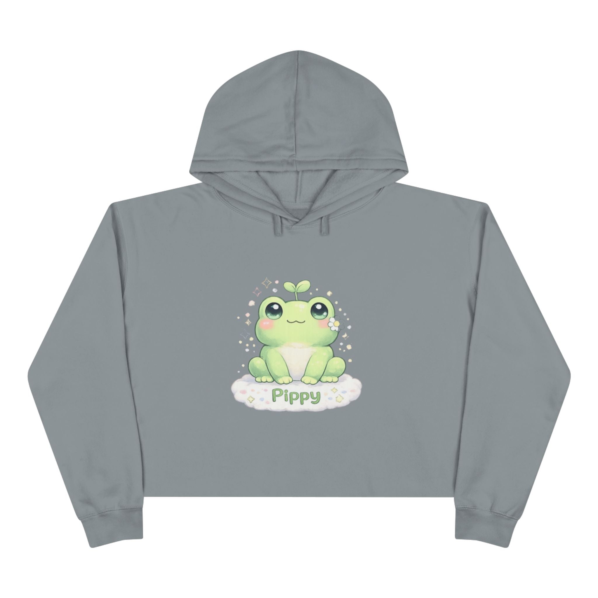 Pippy™ Frog Crop Hoodie | Plush & Paws Character Hoodie