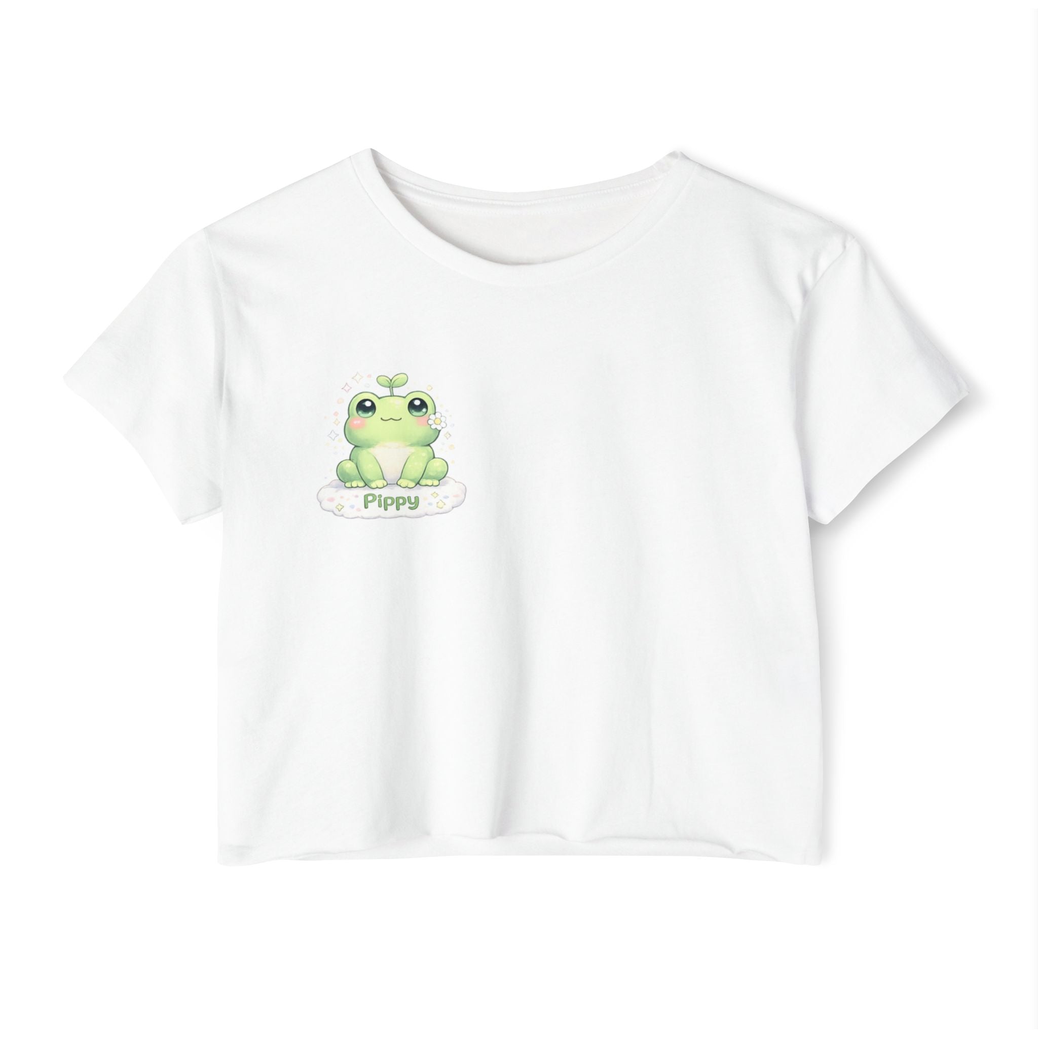 Pippy™ Frog Crop Top | Plush & Paws Character Tee