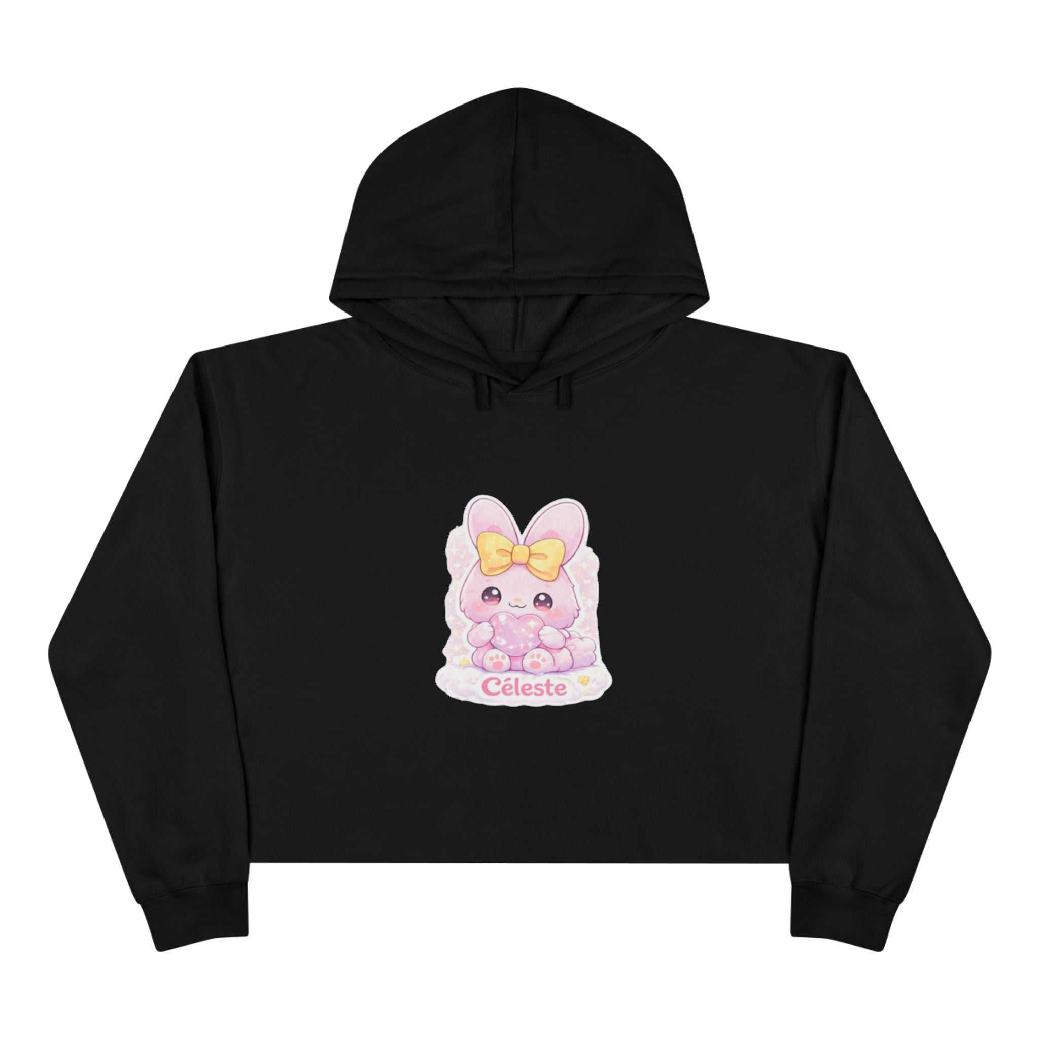 Céleste™ Bunny Crop Hoodie | Plush & Paws Character Hoodie