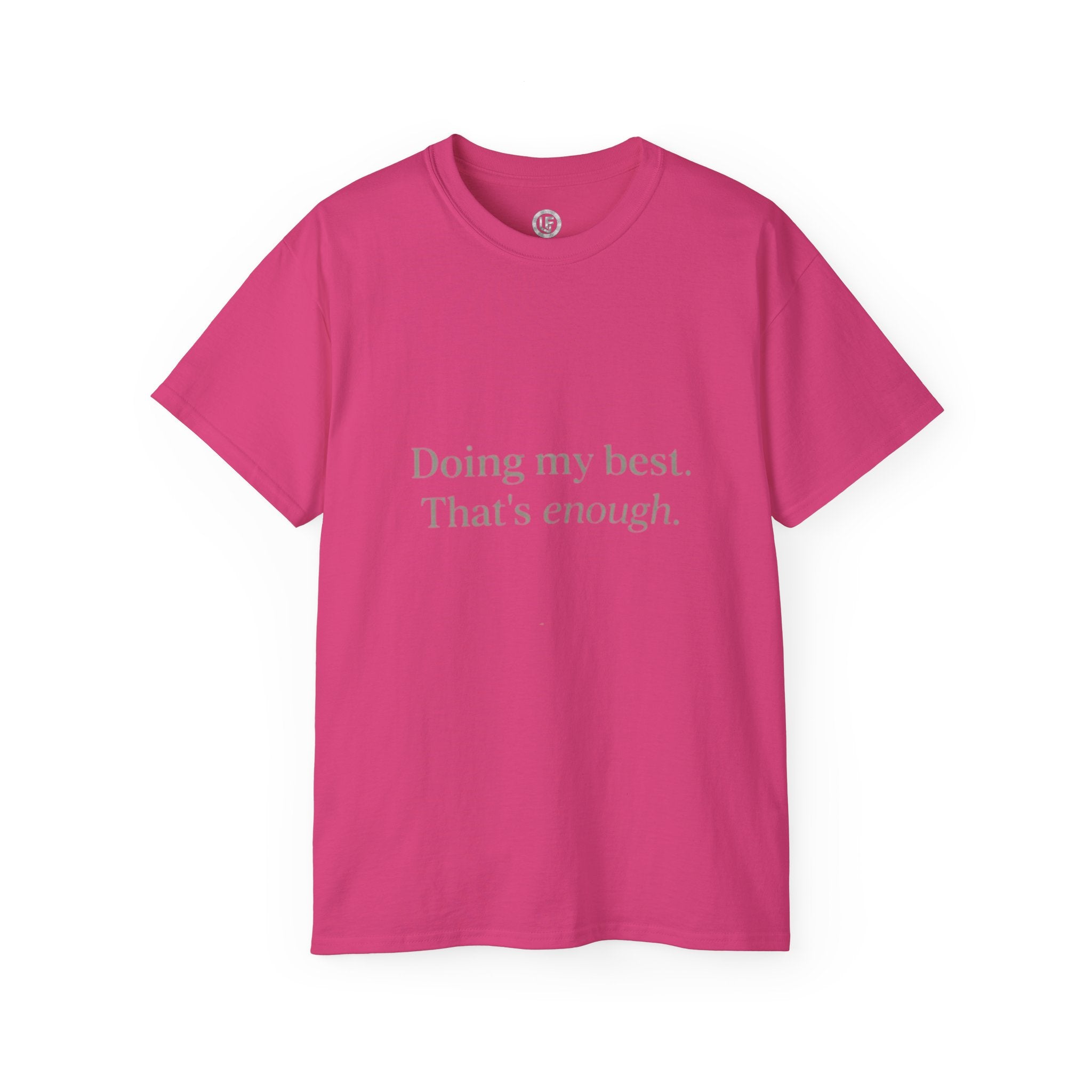 URBANFORM Doing My Best, That's Enough Spine Tee — Womens Graphic T‑Shirt