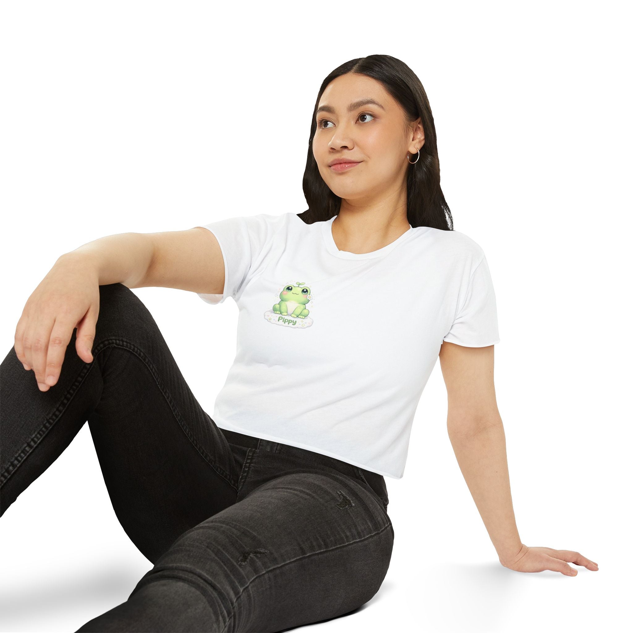 Pippy™ Frog Crop Top | Plush & Paws Character Tee