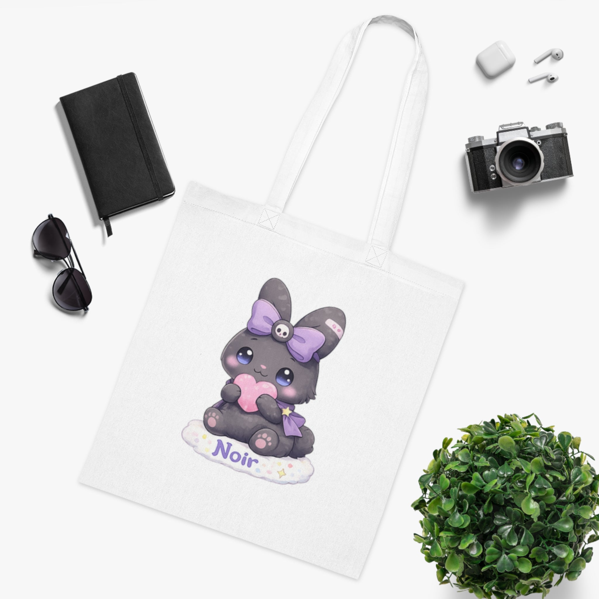 Noir™ Bunny Tote Bag | Plush & Paws Character Tote