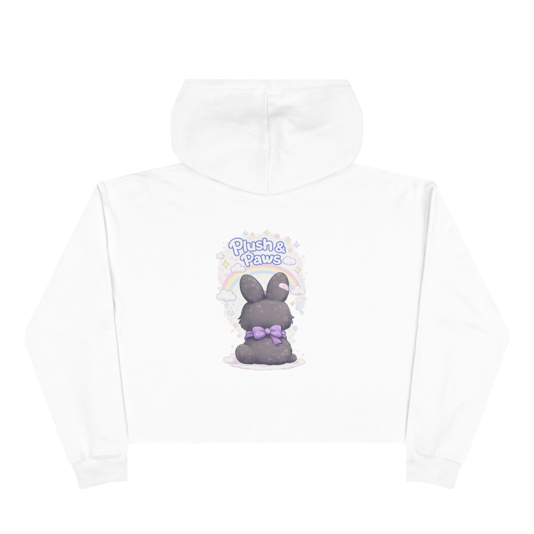 Noir™ Bunny Crop Hoodie | Plush & Paws Character Hoodie