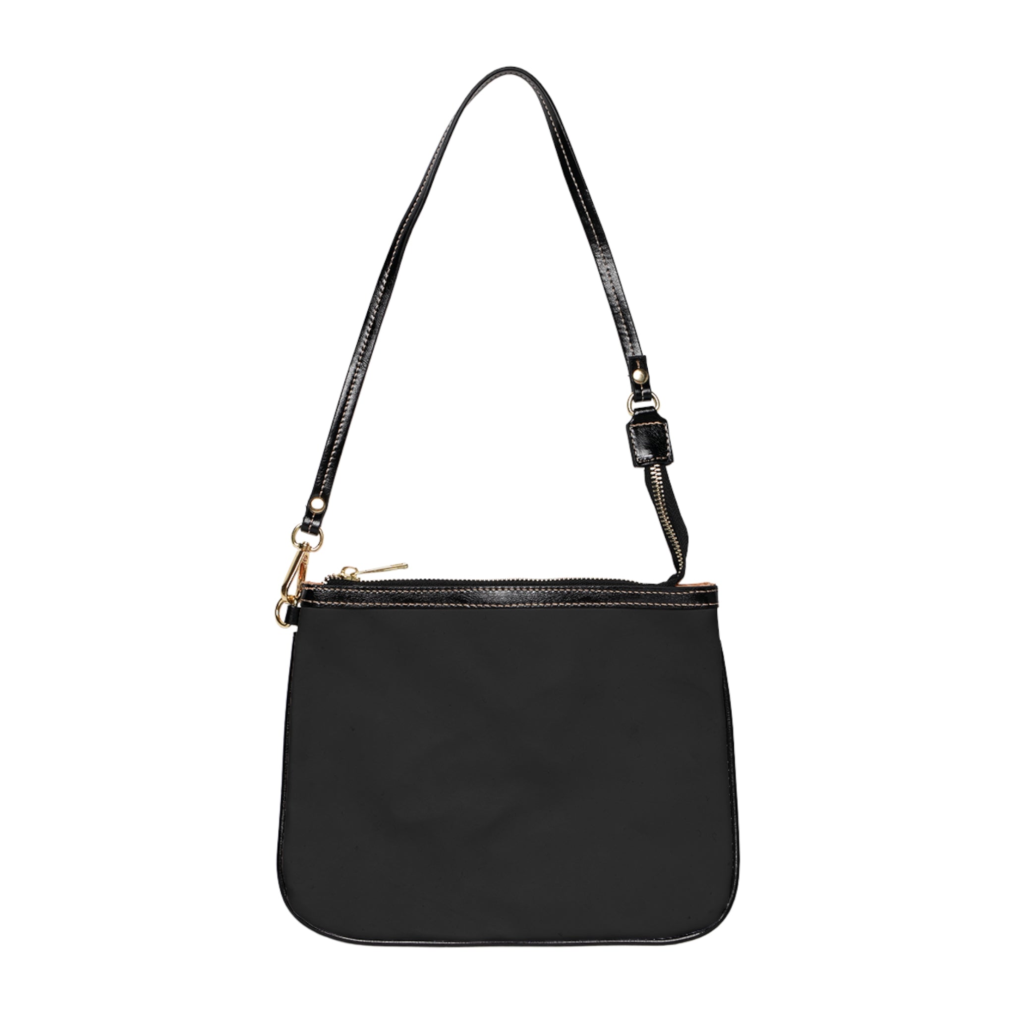 URBANFORM Minimal Black Shoulder Bag | Small Crossbody Purse