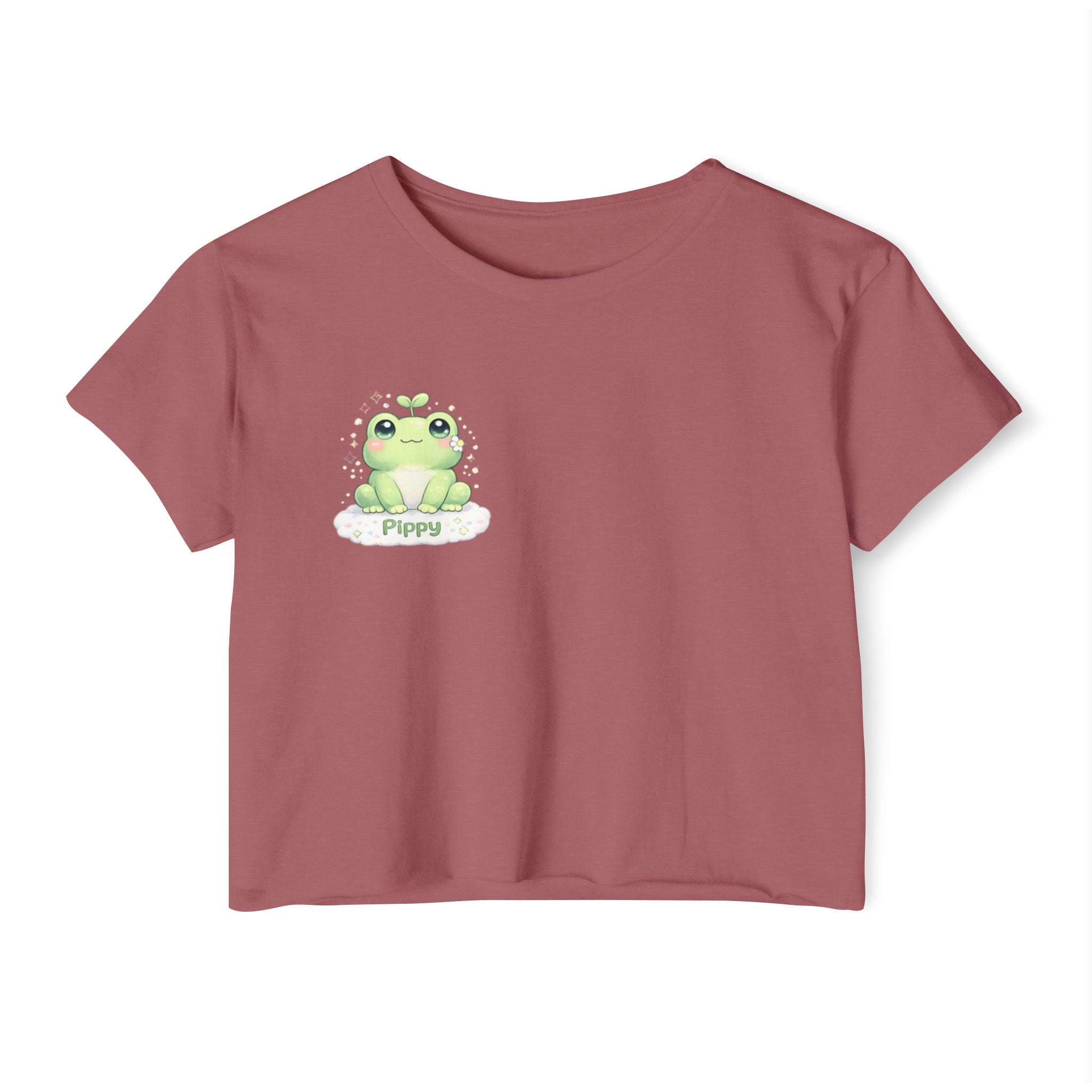 Pippy™ Frog Crop Top | Plush & Paws Character Tee