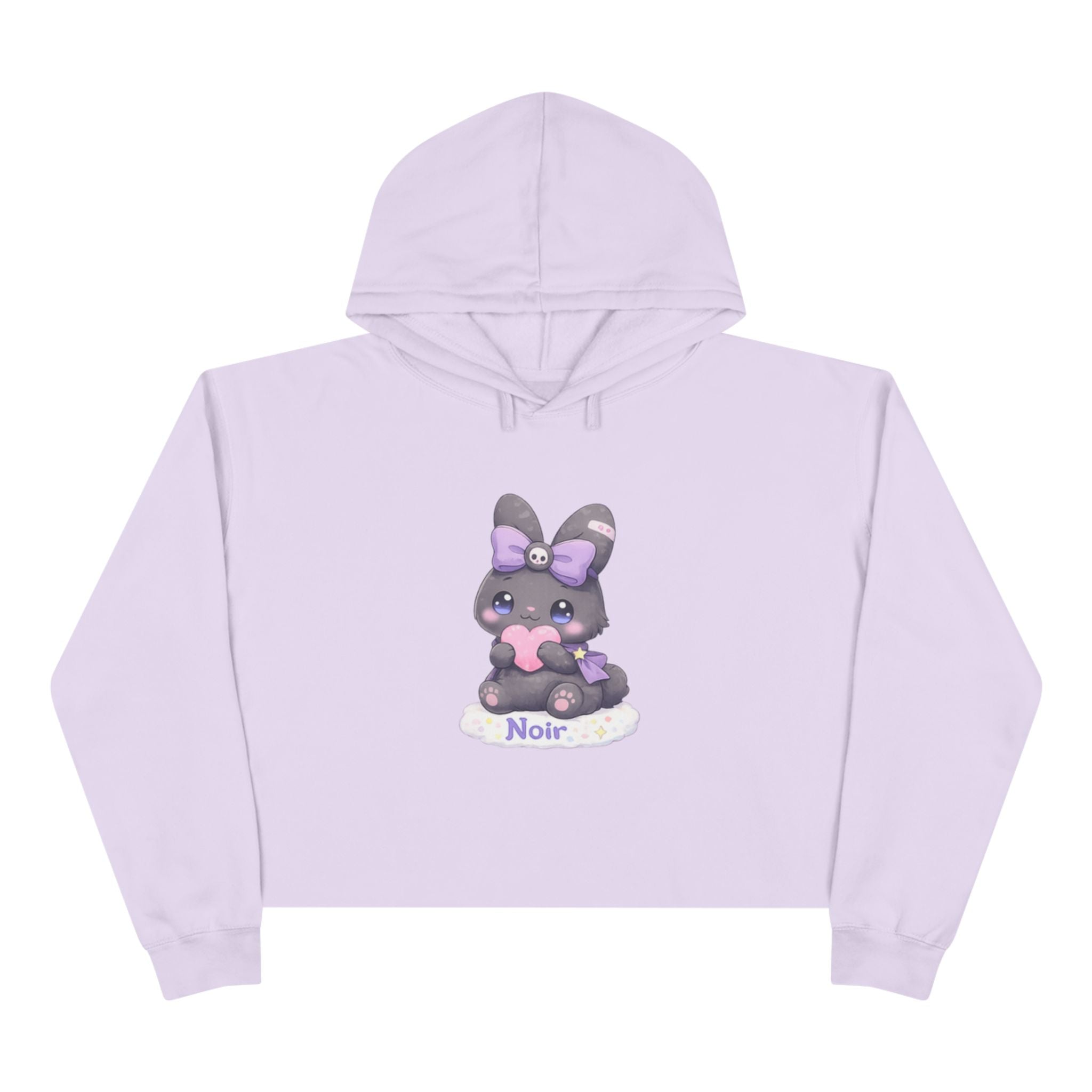 Noir™ Bunny Crop Hoodie | Plush & Paws Character Hoodie