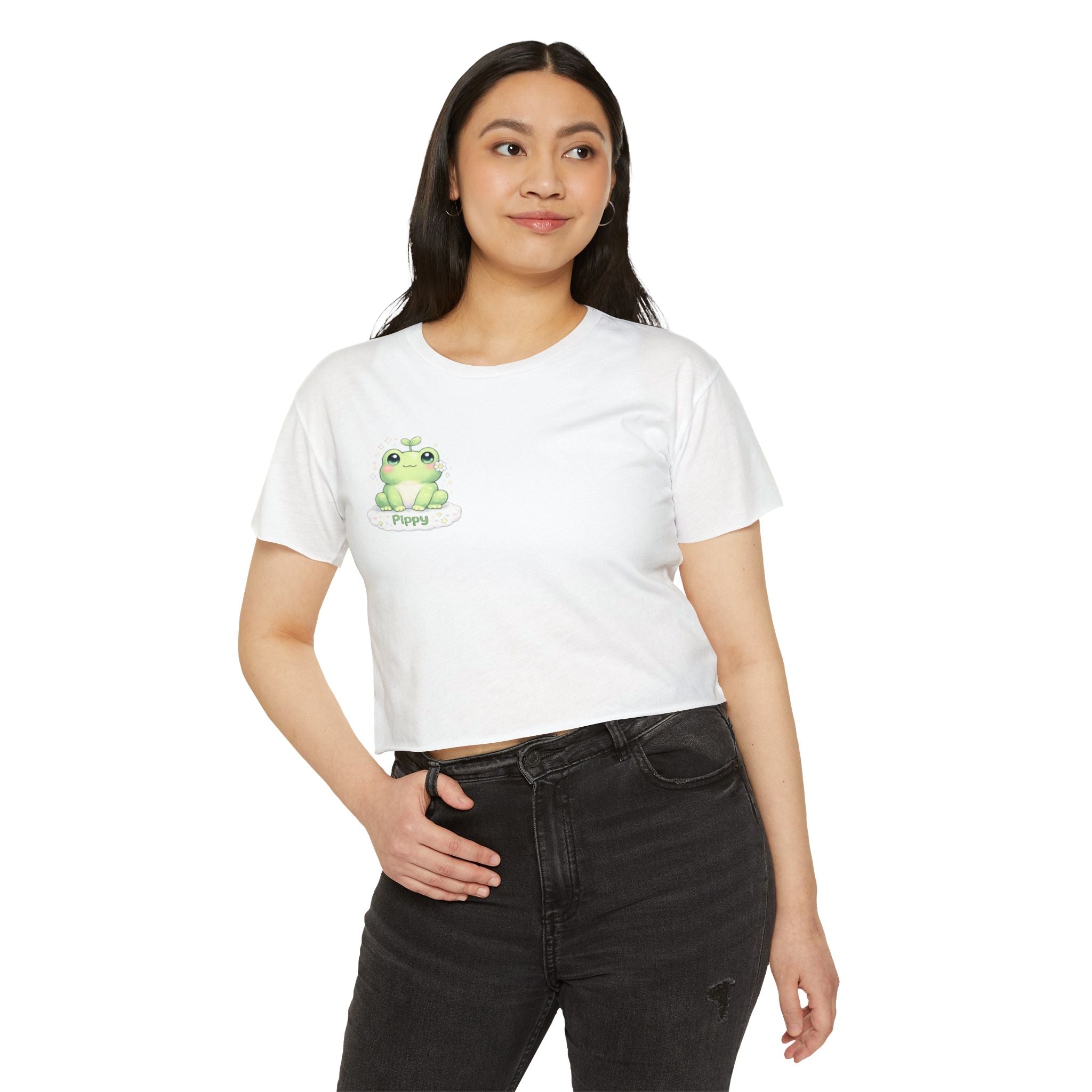 Pippy™ Frog Crop Top | Plush & Paws Character Tee