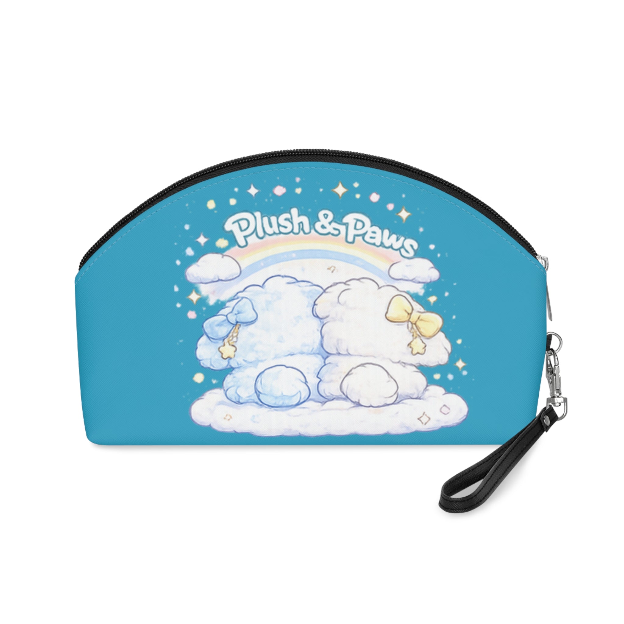 Cute Plush Bunny Makeup Bag — 'Nori & Mori' Kawaii Cosmetic Pouch