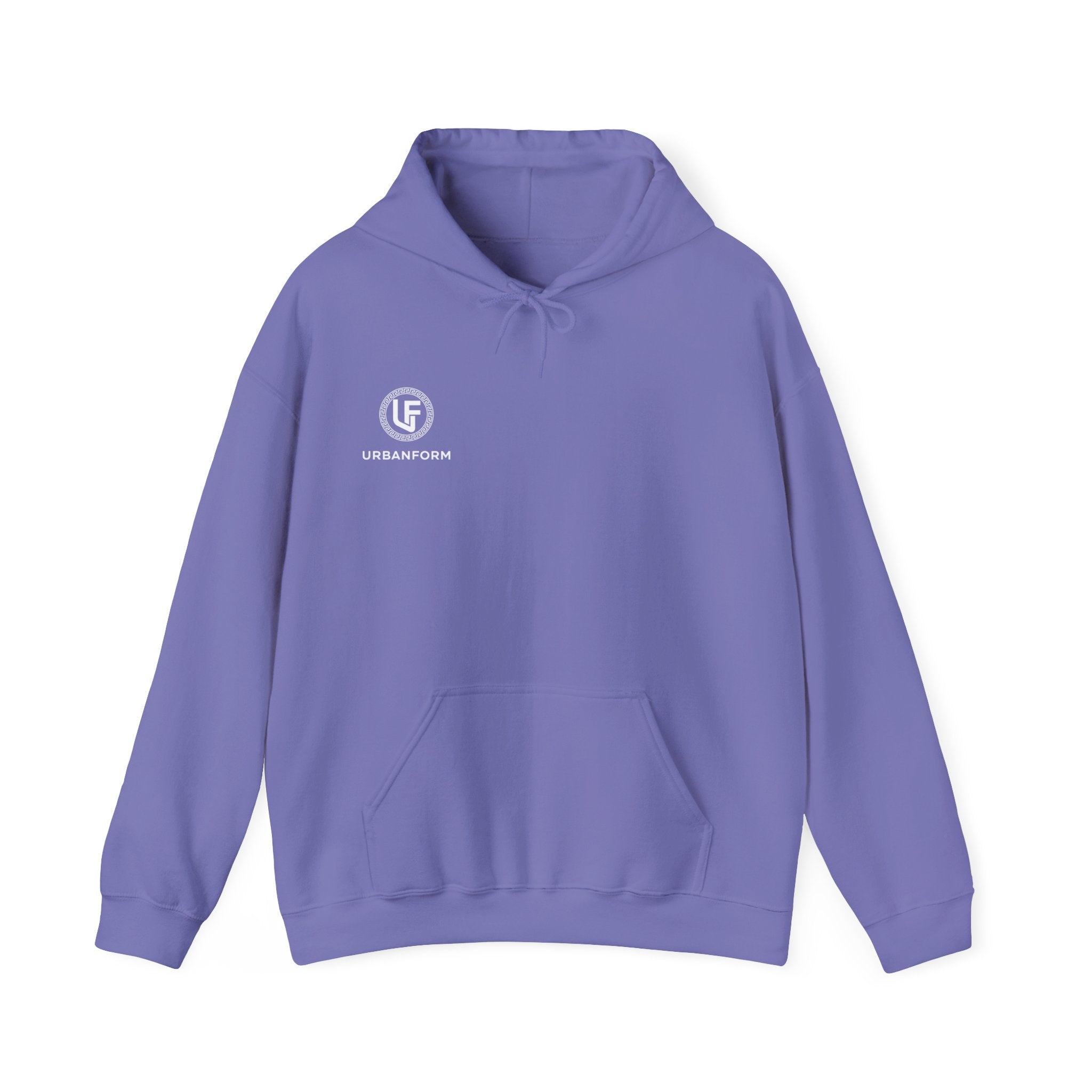 URBANFORM Minimal Logo Hoodie | Small Chest Emblem Pullover