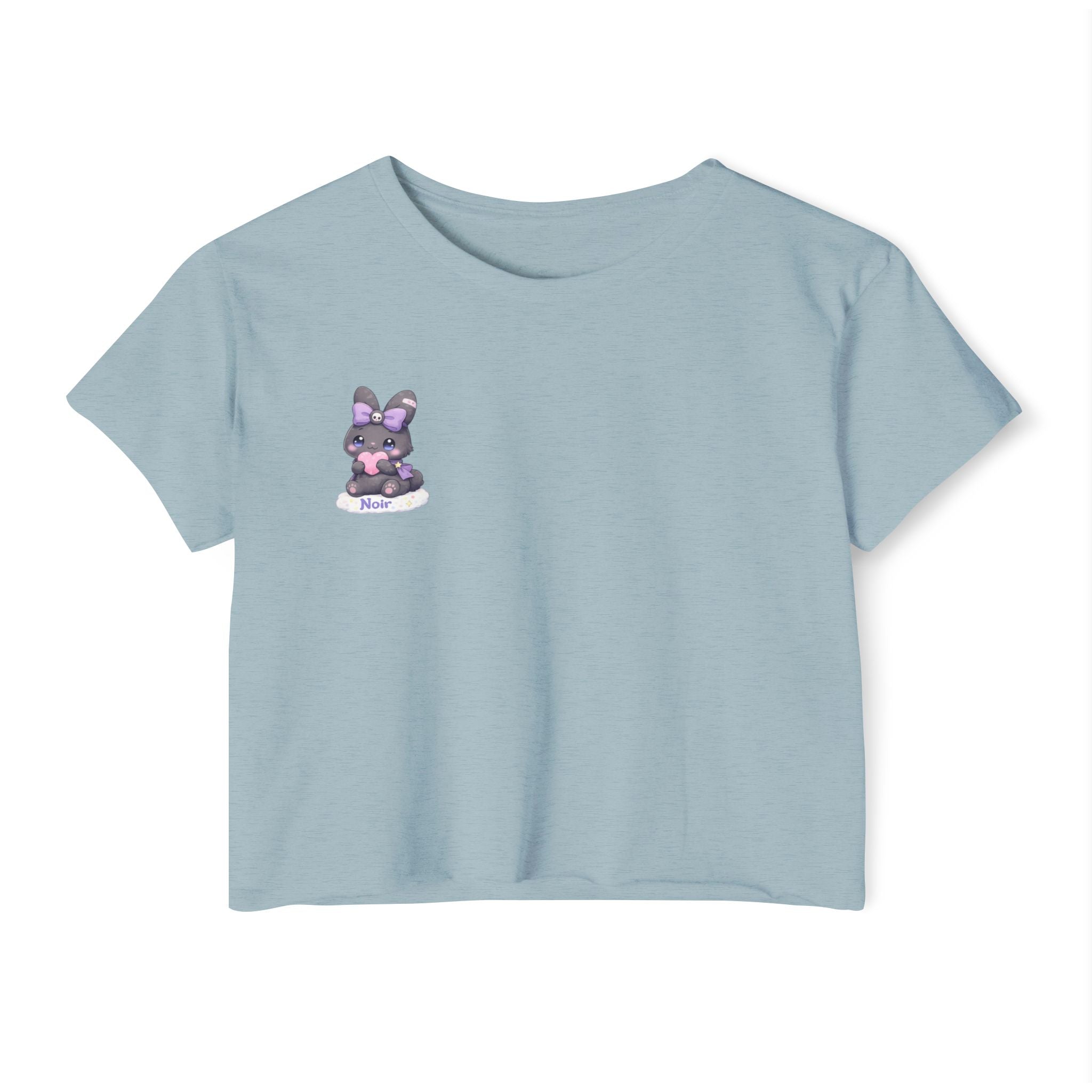 Noir™ Bunny Crop Top | Plush & Paws Character Tee