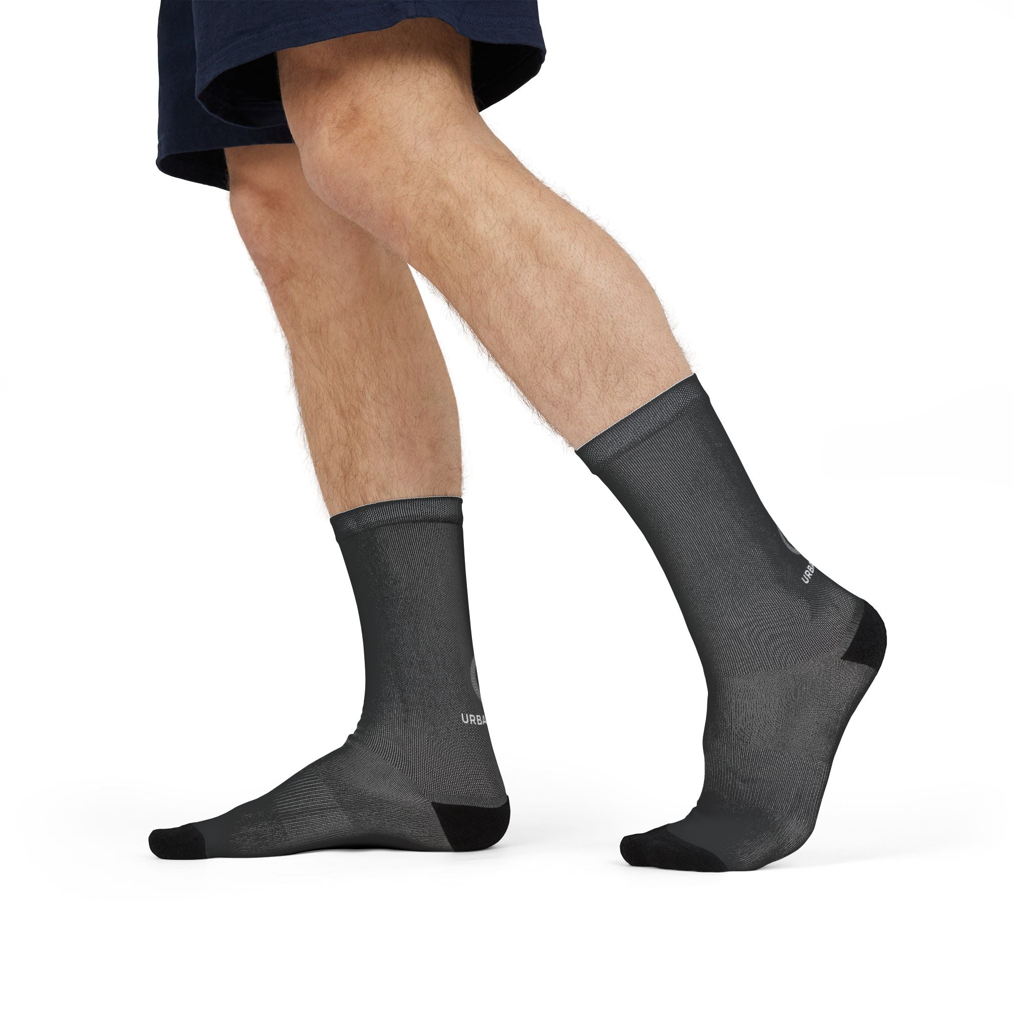 URBANFORM Custom Sublimation Crew Socks | All-Over Print Athletic Socks