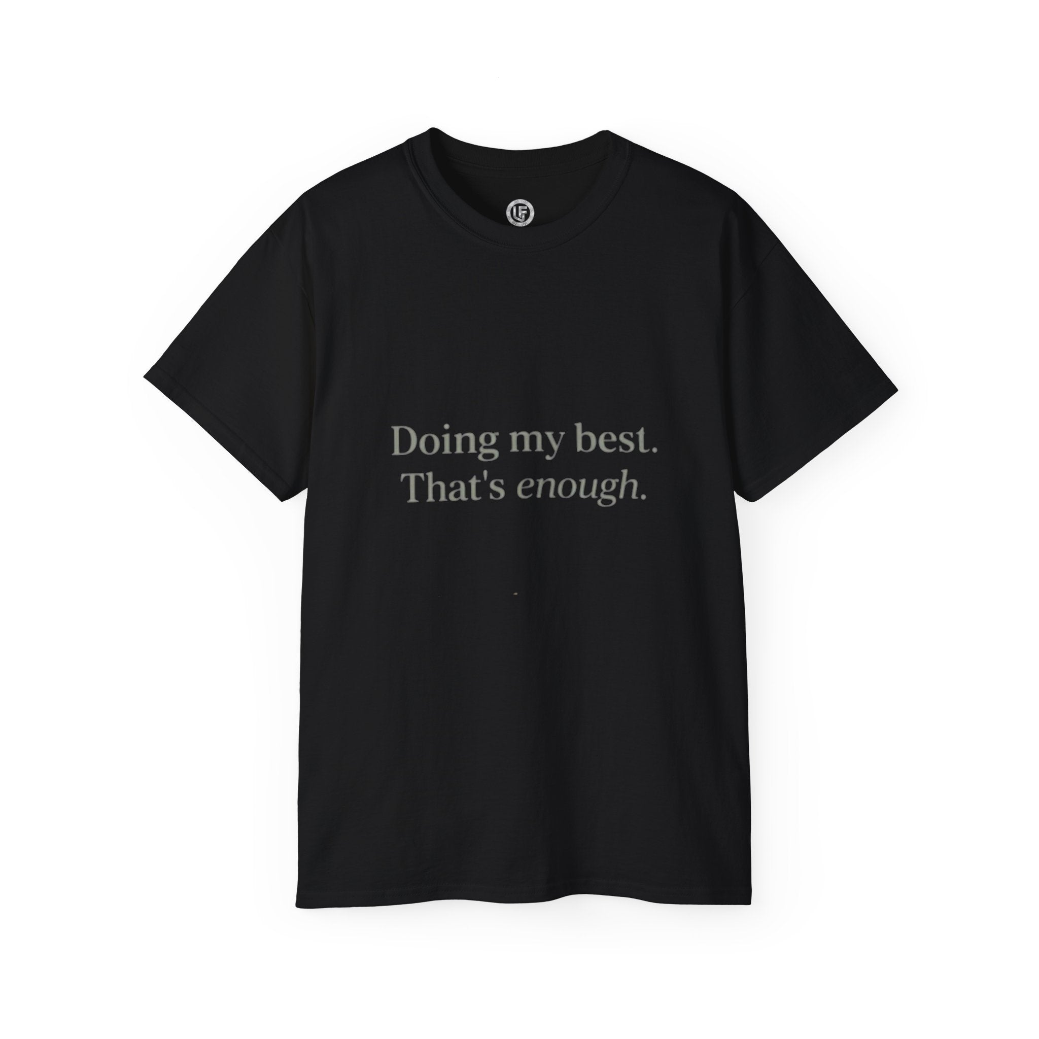 URBANFORM Doing My Best, That's Enough Spine Tee — Womens Graphic T‑Shirt