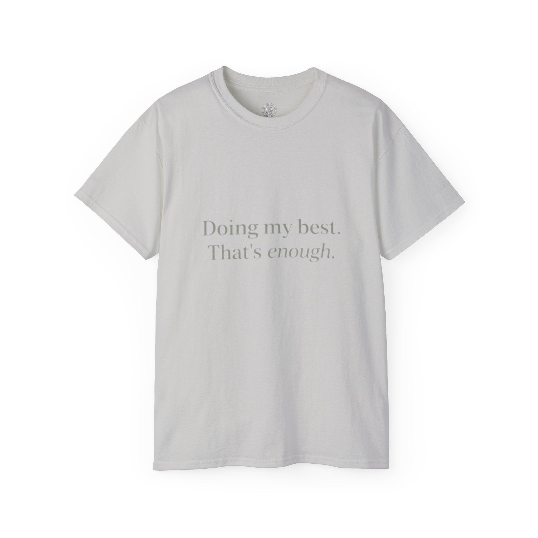 URBANFORM Doing My Best, That's Enough Spine Tee — Womens Graphic T‑Shirt