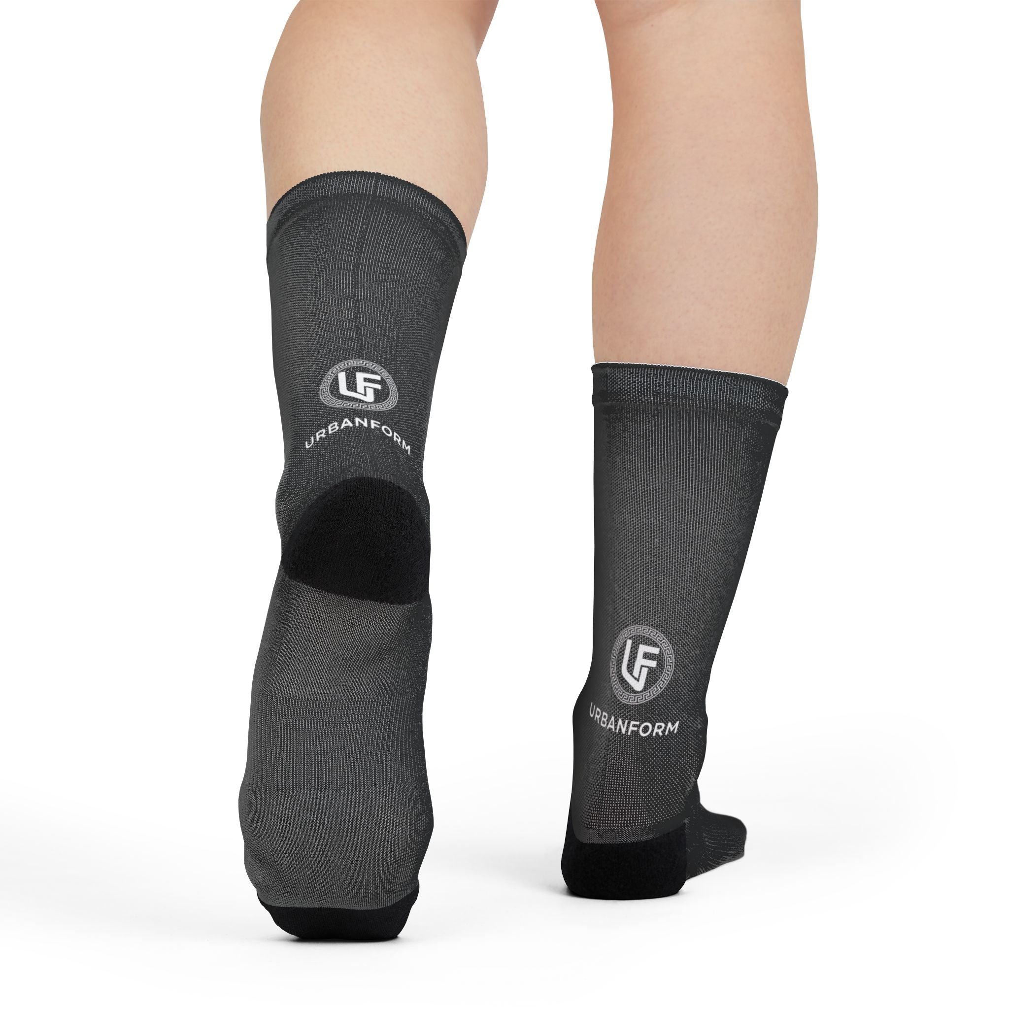 URBANFORM Custom Sublimation Crew Socks | All-Over Print Athletic Socks
