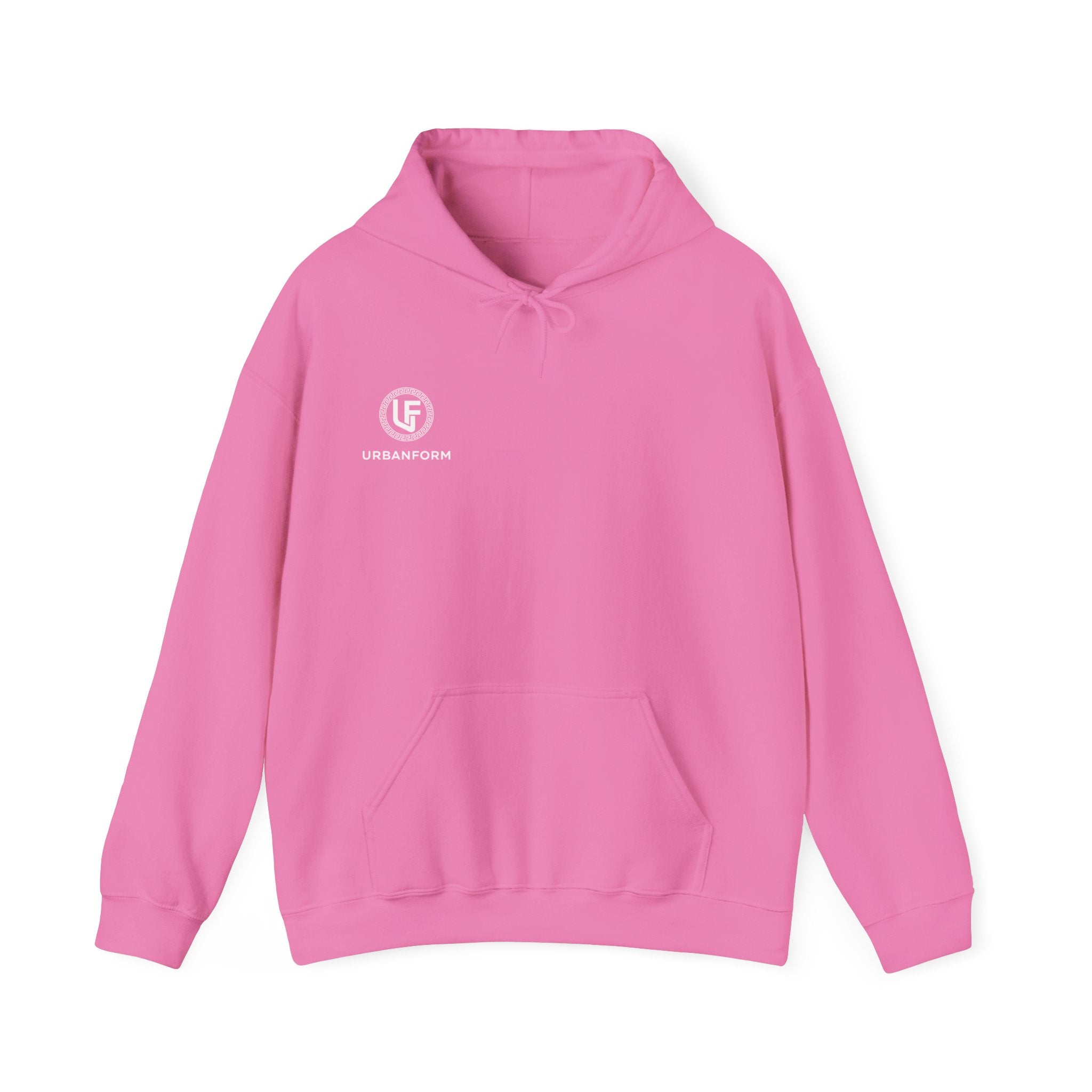 URBANFORM Minimal Logo Hoodie | Small Chest Emblem Pullover