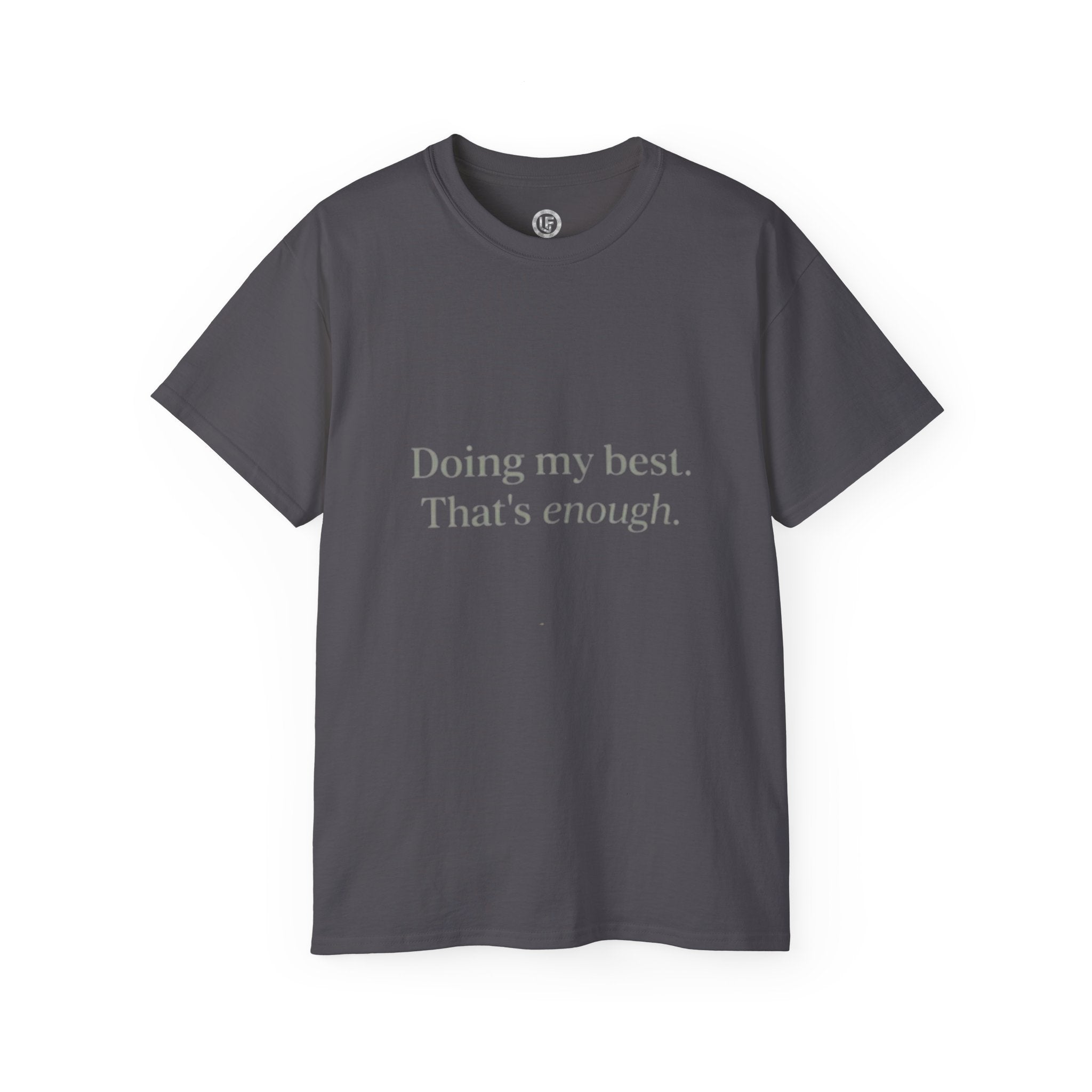 URBANFORM Doing My Best, That's Enough Spine Tee — Womens Graphic T‑Shirt