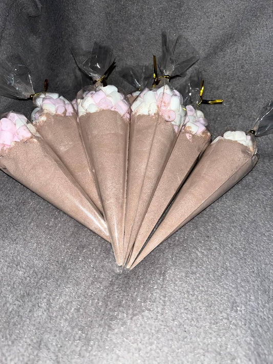 Hot Chocolate Cone with Mini Marshmallows