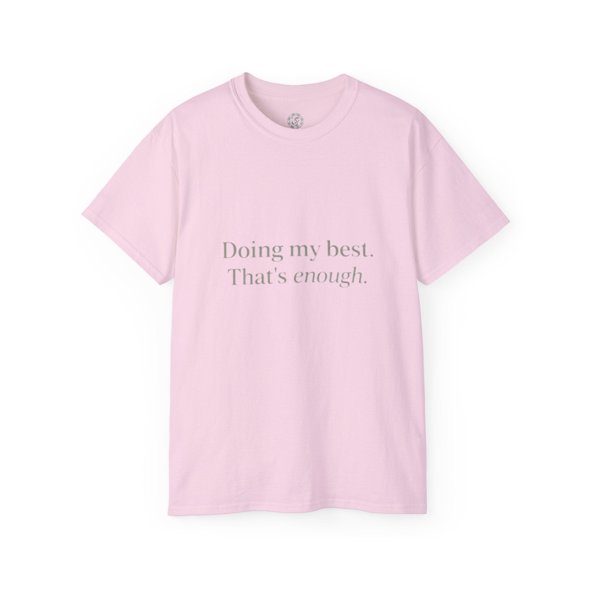 URBANFORM Doing My Best, That's Enough Spine Tee — Womens Graphic T‑Shirt