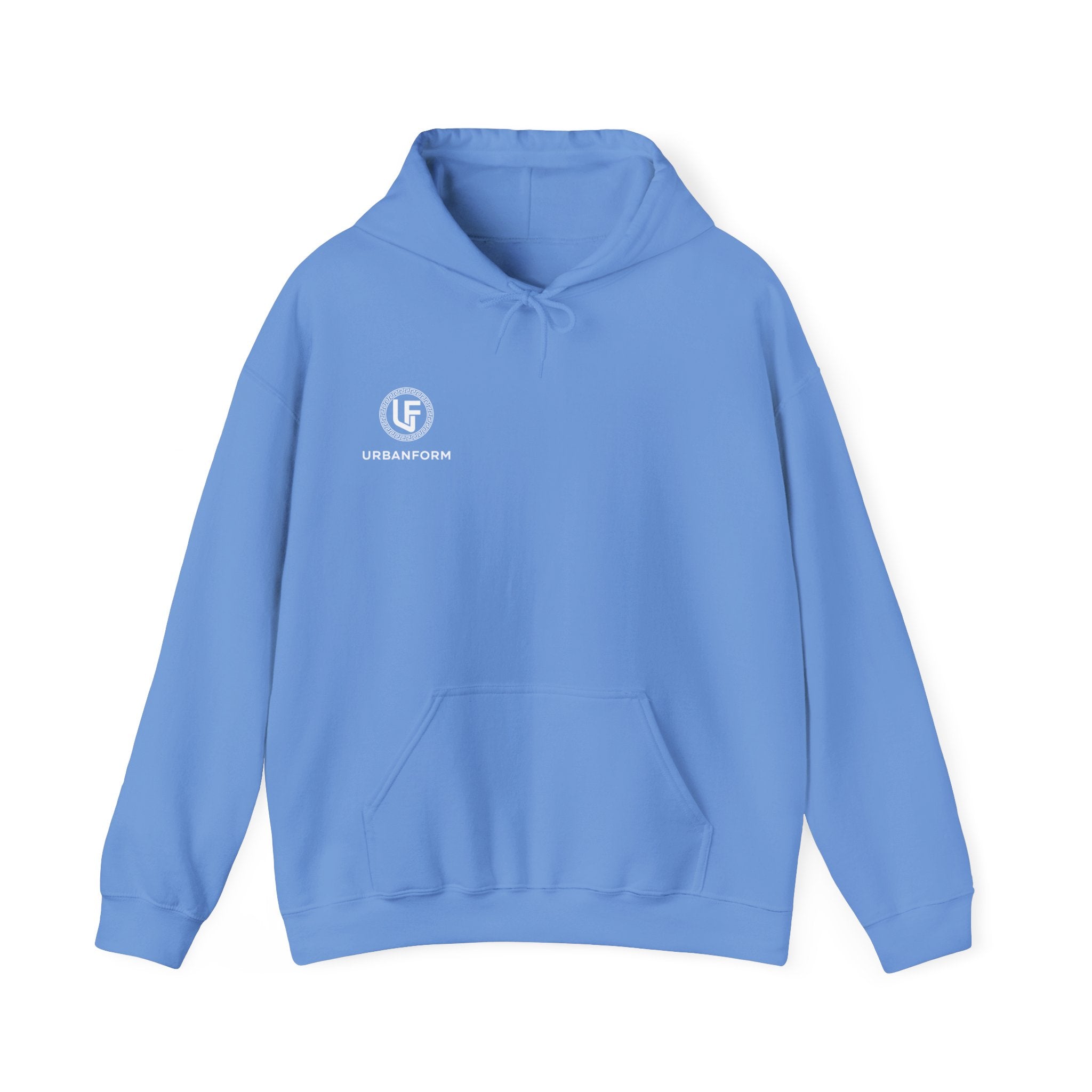 URBANFORM Minimal Logo Hoodie | Small Chest Emblem Pullover