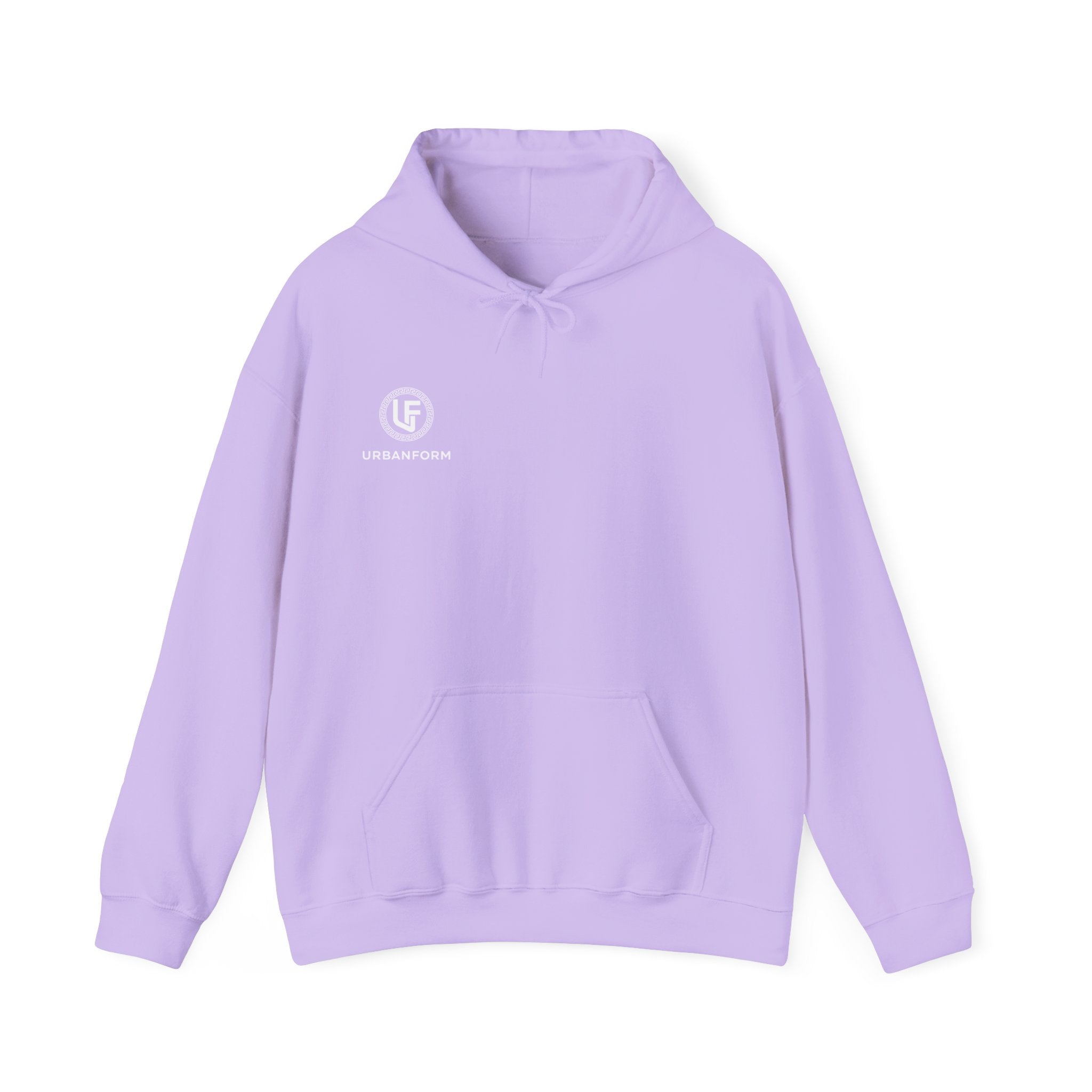 URBANFORM Minimal Logo Hoodie | Small Chest Emblem Pullover