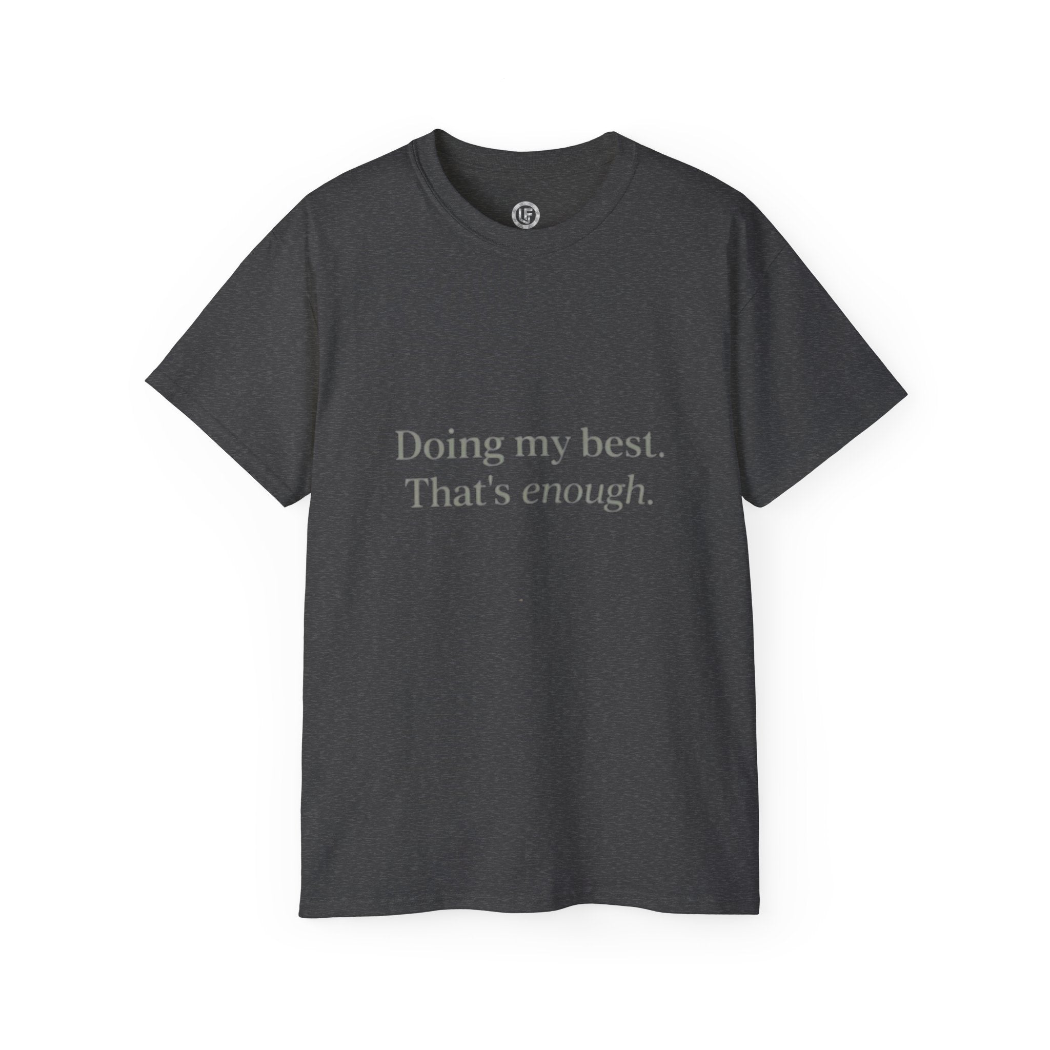 URBANFORM Doing My Best, That's Enough Spine Tee — Womens Graphic T‑Shirt