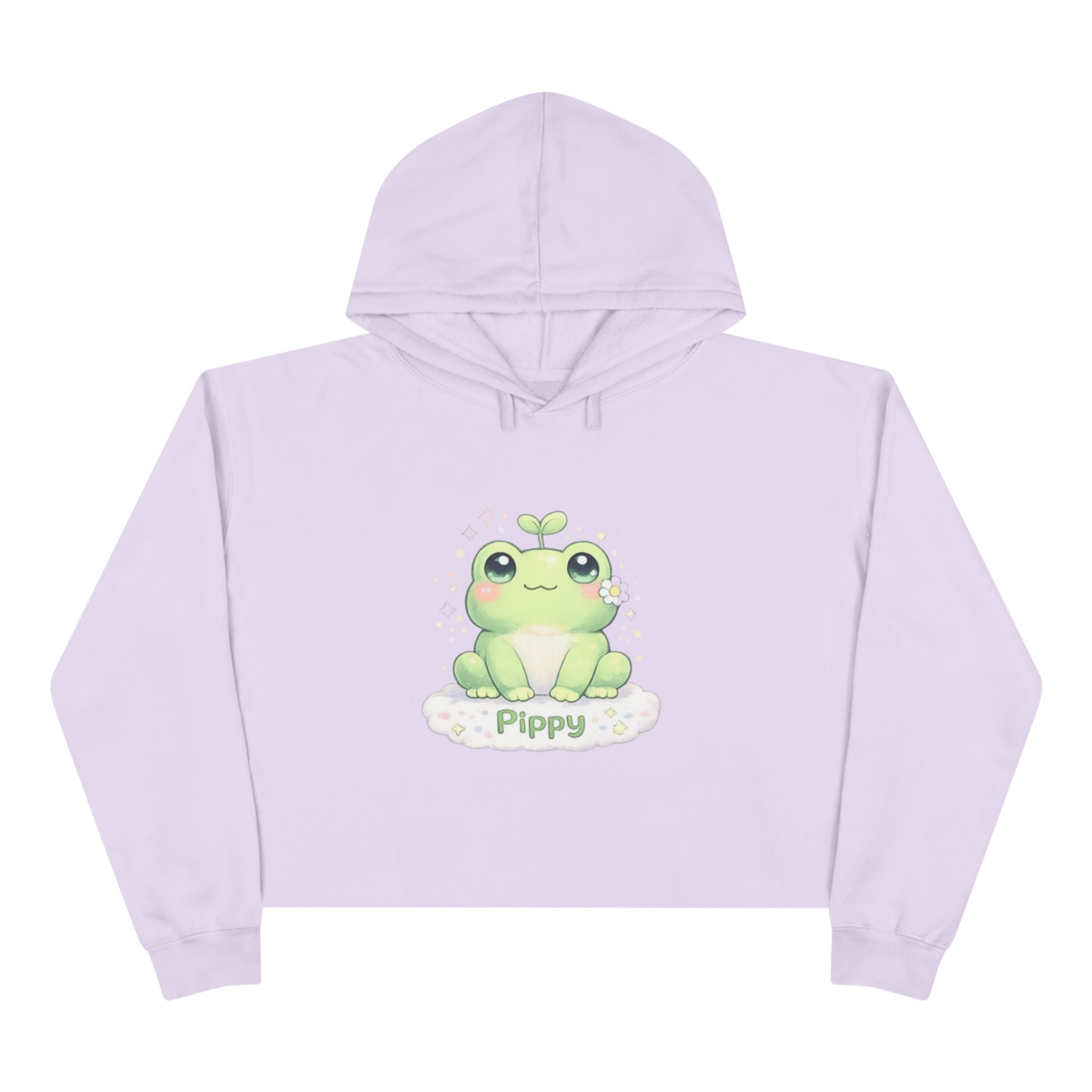 Pippy™ Frog Crop Hoodie | Plush & Paws Character Hoodie