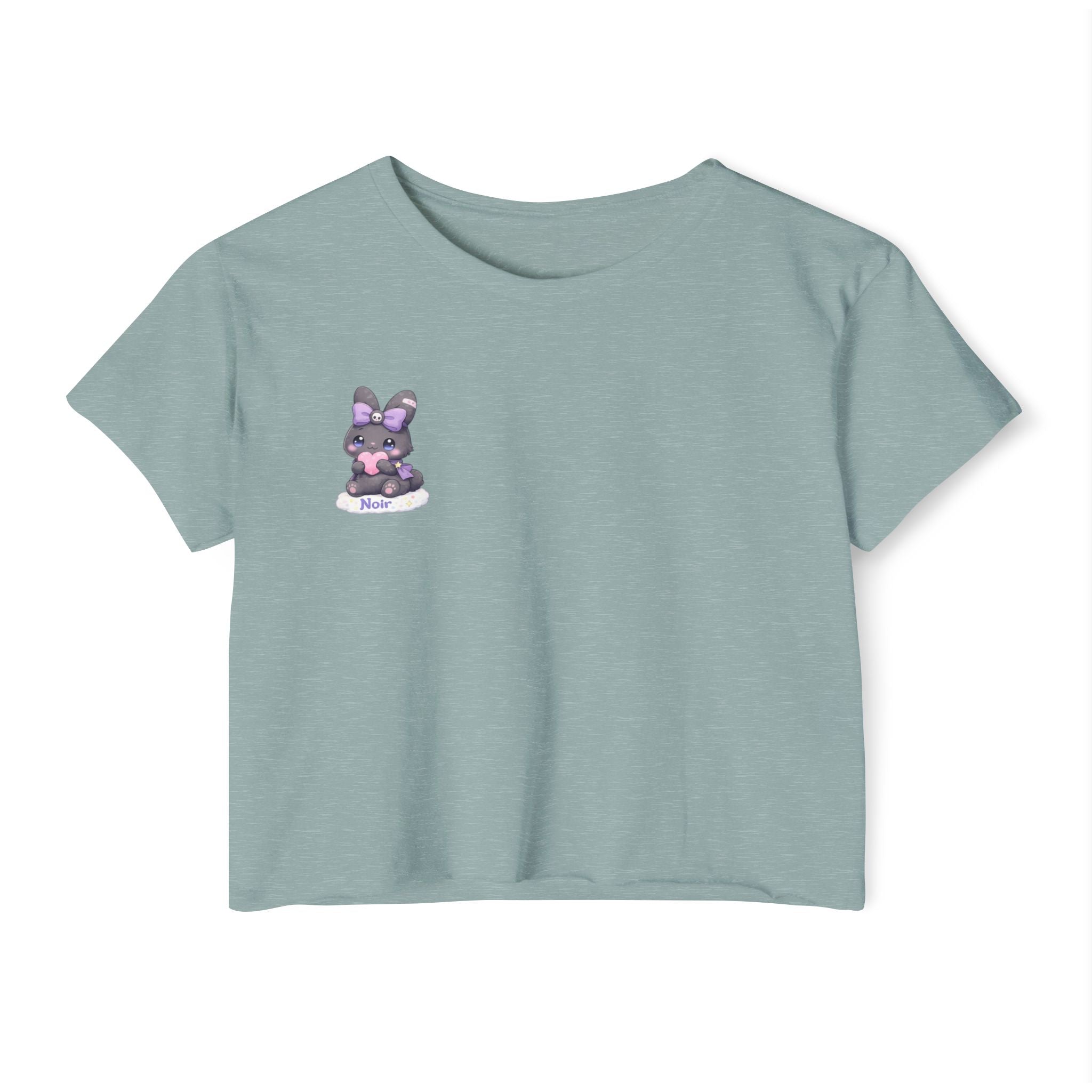 Noir™ Bunny Crop Top | Plush & Paws Character Tee