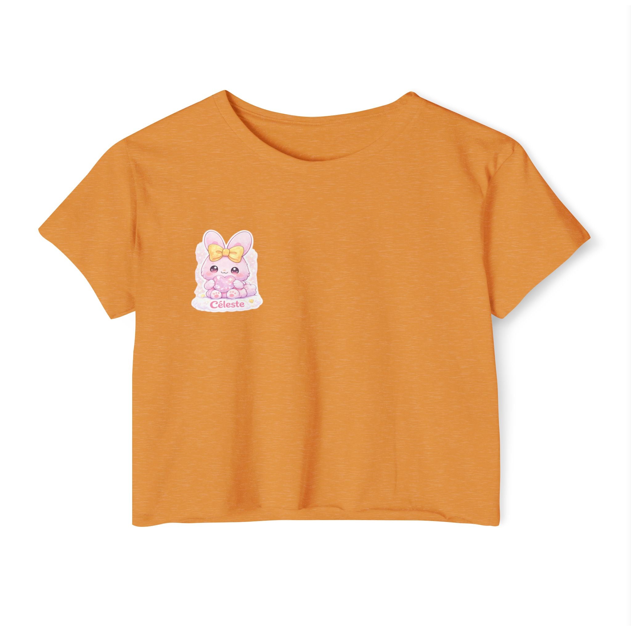 Céleste™ Bunny Crop Top | Plush & Paws Character Tee