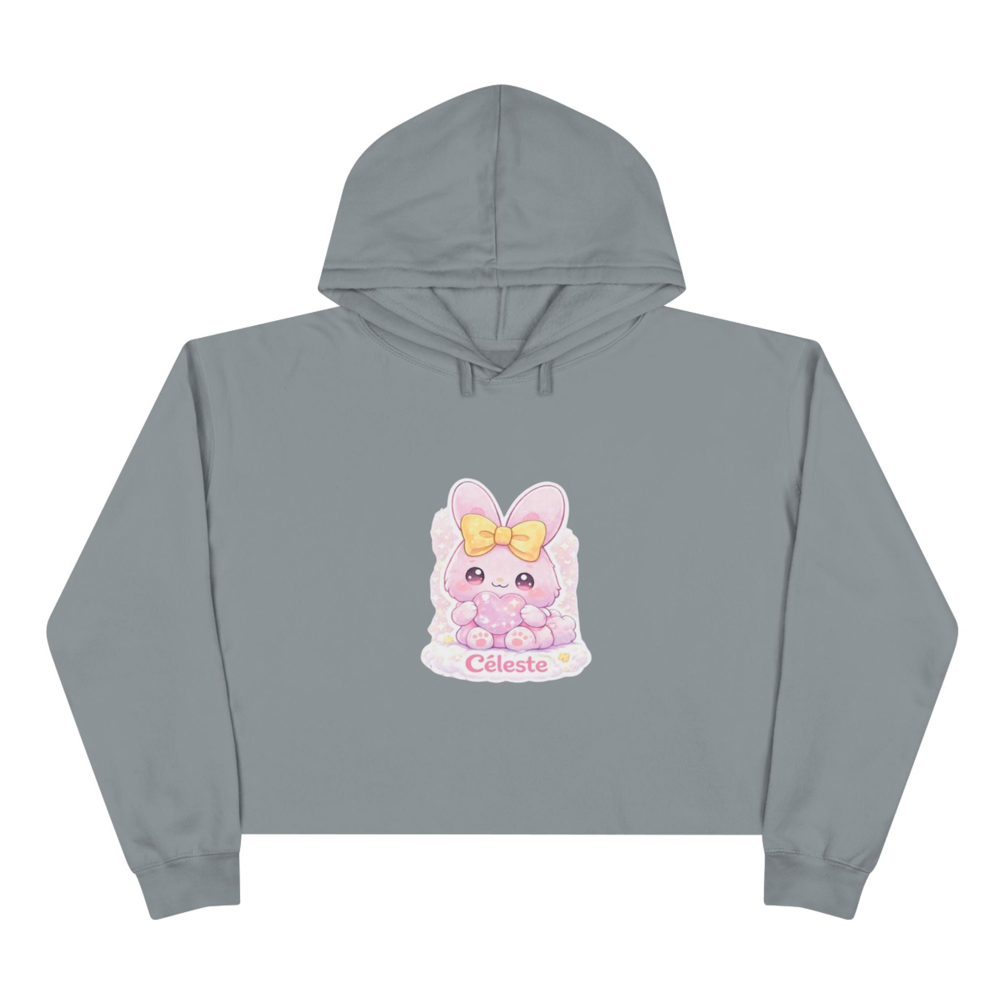 Céleste™ Bunny Crop Hoodie | Plush & Paws Character Hoodie